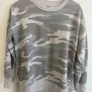 Aerie Ribbed Knit Sweater in Gray